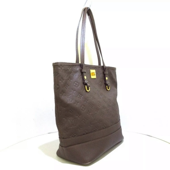 Louis Vuitton  LEATHER TOTE AND POUCH BAG - Picture 11 of 11